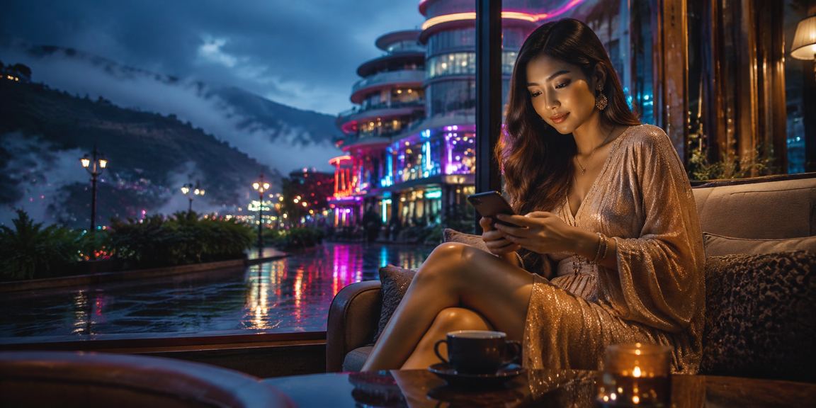 kkslot user logging in to the mobile casino platform at Genting Highlands